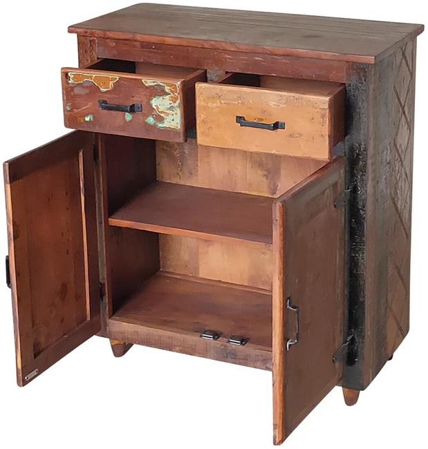 Credenza industrial con cassetti e sportelli