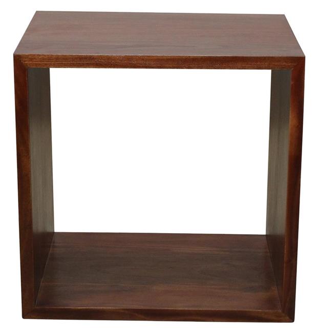 Modulo a cubo in mogano massello chiaro
