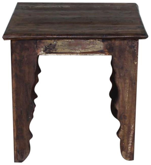 Tavolino quadrato in legno di recupero